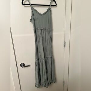 Japna Green Tiered Sleeveless Dress – Size Small